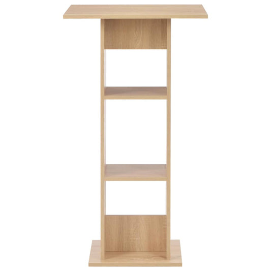 vidaXL Bar Table Oak 60x60x110 cm