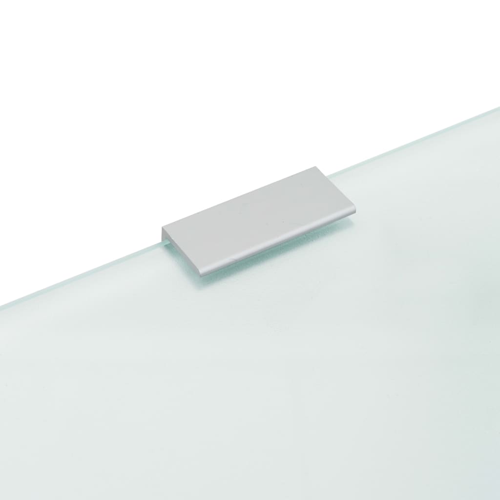 249496 vidaXL Wall-mounted Urinal Privacy Screen 90x40 cm Tempered Glass