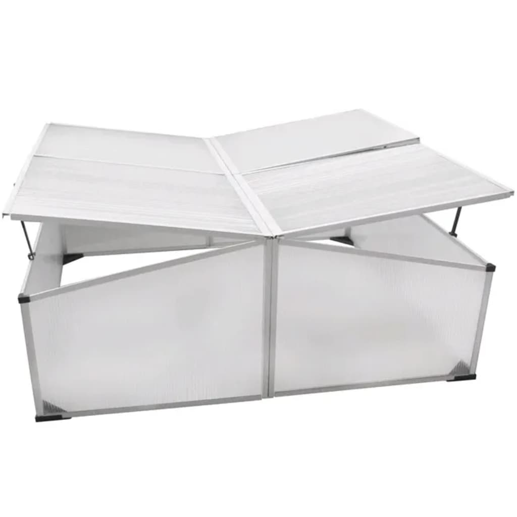 vidaXL Cold Frame 4 Lids 108x110x41 cm