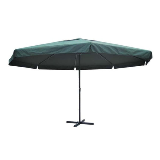 vidaXL Garden Parasol | Green | Aluminium, Polyester | Large | Height-Adjustable