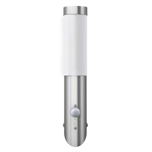 vidaXL RVS Gardenlamp Wall Lamp Waterproof with Motion Detector