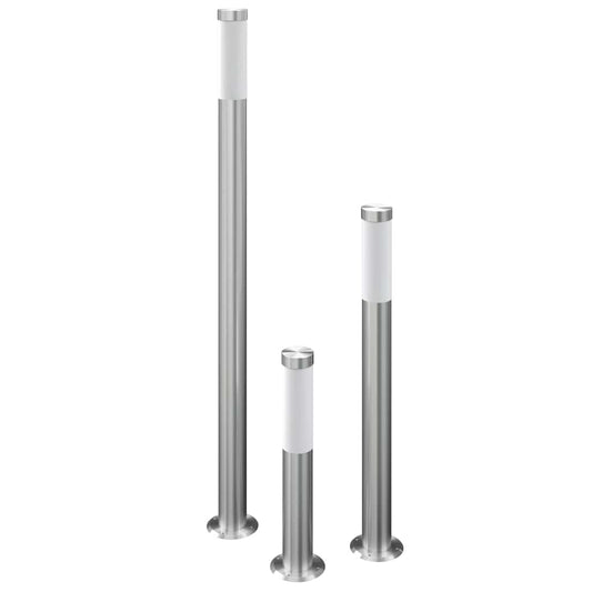 40374 vidaXL Garden Lamp Set 3-piece Waterproof Stainless Steel