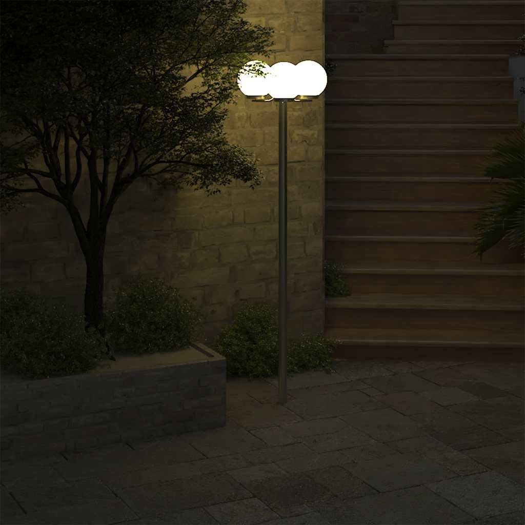 40389 vidaXL Garden Lamp Post 3 Lamps 220 cm