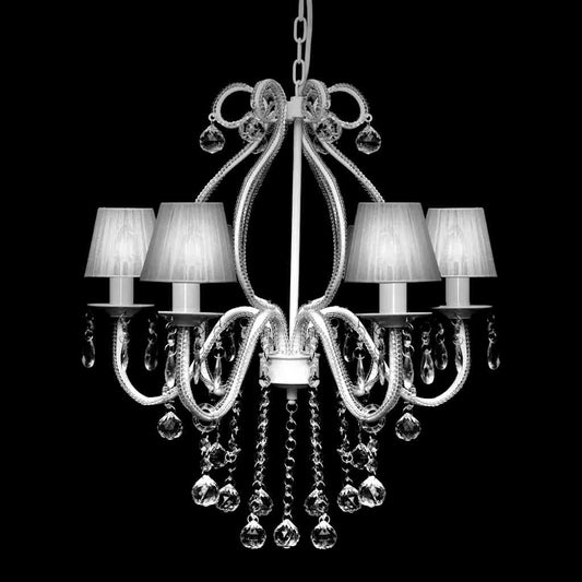 60338 vidaXL Chandelier with 2300 Crystals White