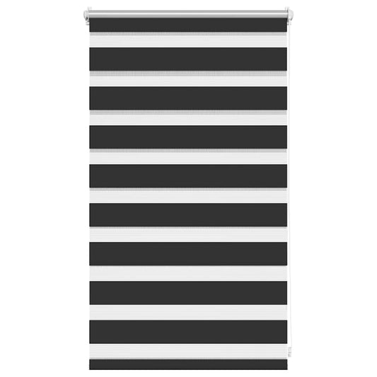 vidaXL Zebra blind 50.9x100 cm Fabric Width 46.7 cm black