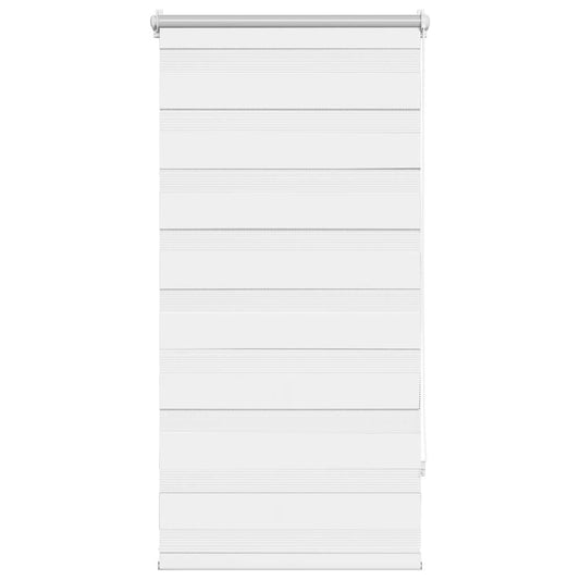 vidaXL Zebra blind 60.9x120 cm Fabric Width 56.7 cm white