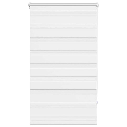vidaXL Zebra blind 70,9x120 cm Fabric Width 66,7 cm white