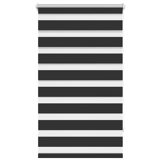 vidaXL Zebra blind 70,9x120 cm Fabric Width 66,7 cm black