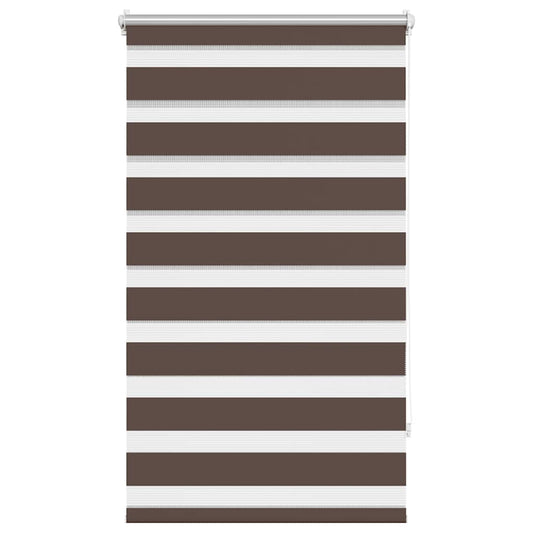 vidaXL Zebra blind 70,9x120 cm Fabric Width 66,7 cm coffee