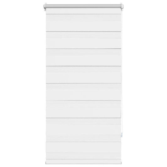 vidaXL Zebra blind 80.9x150 cm Fabric Width 76.7 cm white