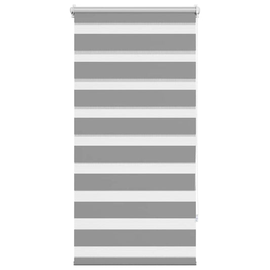 vidaXL Zebra blind 80.9x150 cm Fabric Width 76.7 cm grey