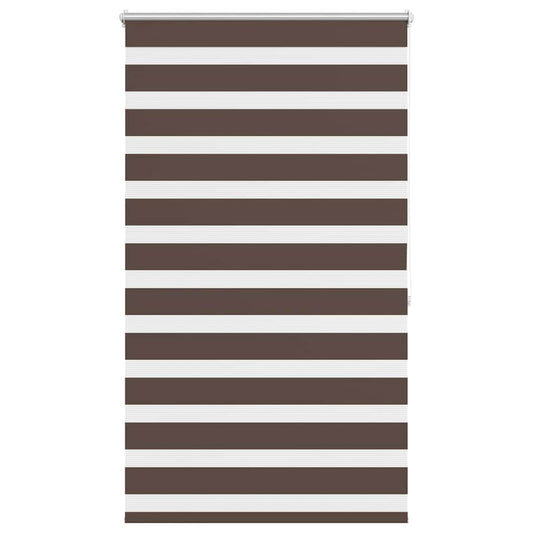 vidaXL Zebra blind 80,9x175 cm Fabric Width 76,7 cm coffee