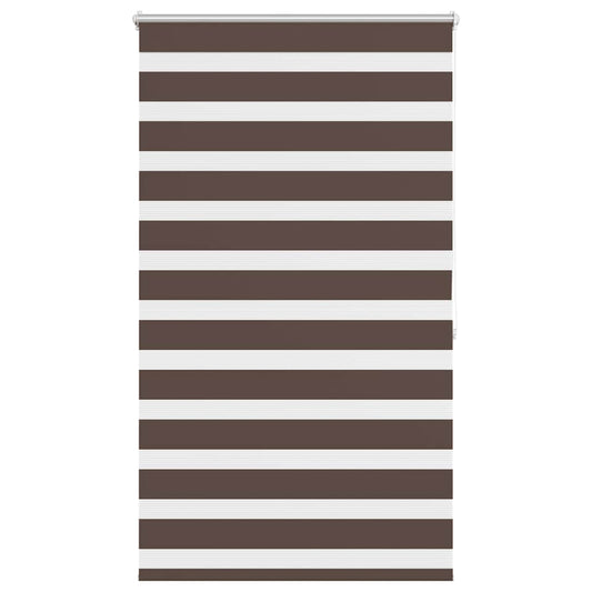vidaXL Zebra blind 100.9x175 cm Fabric Width 96.7 cm coffee