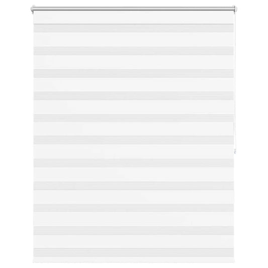 vidaXL Zebra blind 140.9x175 cm Fabric Width 136.7 cm white