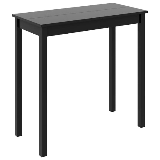 240378 vidaXL Bar Table MDF Black 115x55x107 cm