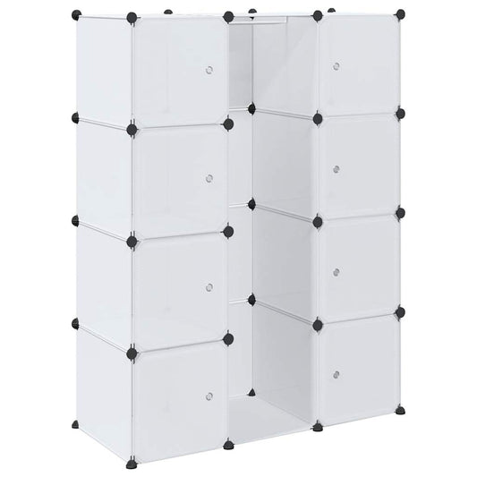 vidaXL Modular Cabinet with 9 Compartments 109x36,5x143 cm White