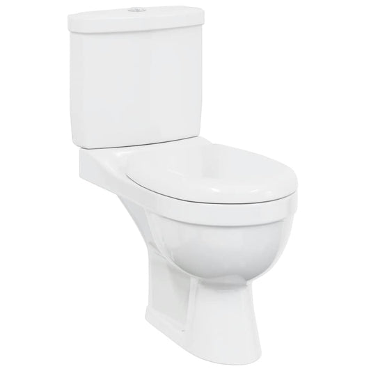 vidaXL Toilet With Cistern White