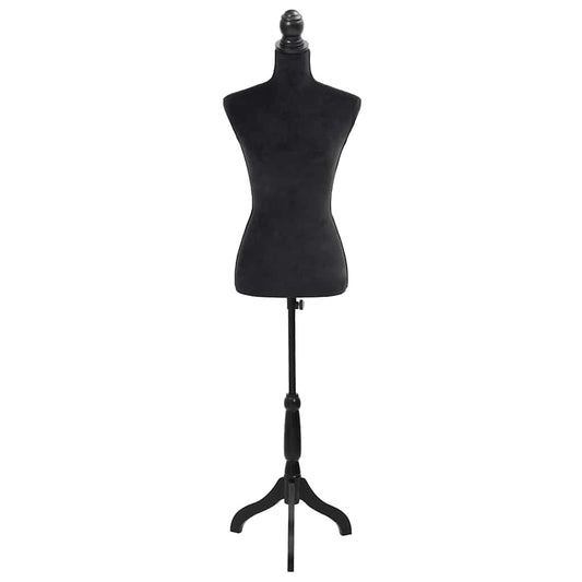 30028 Ladies Bust Display Black Female Dressmakers Dummy Mannequin
