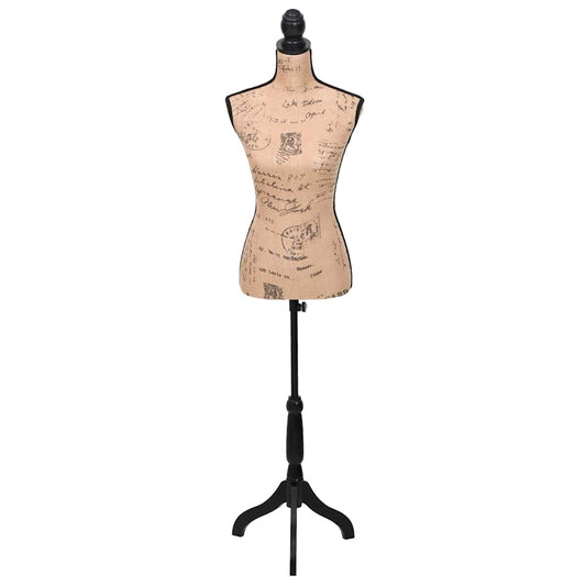 30029 Ladies Bust Display Bust Brown Black Jute Female Dressmakers Dummy Mannequin Display