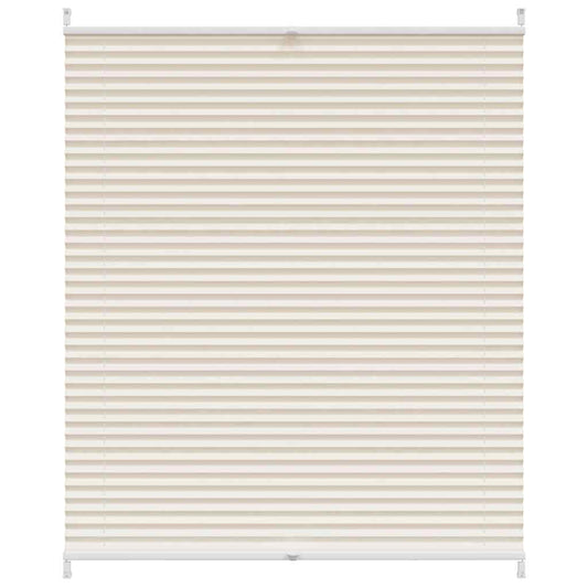 vidaXL Plisse Blind 100x125cm Cream