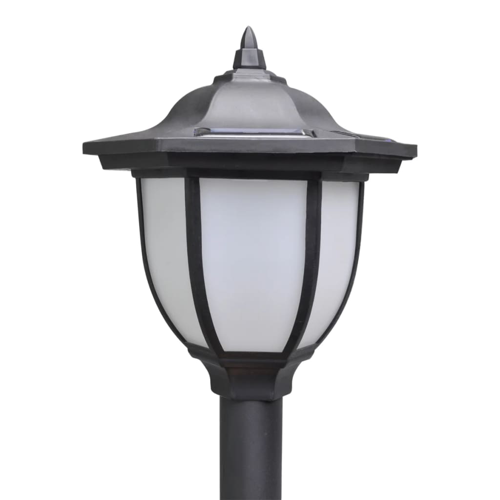 vidaXL Garden Light | Set of 2 | Black | Plastic | Medium | Solar | Garden Light