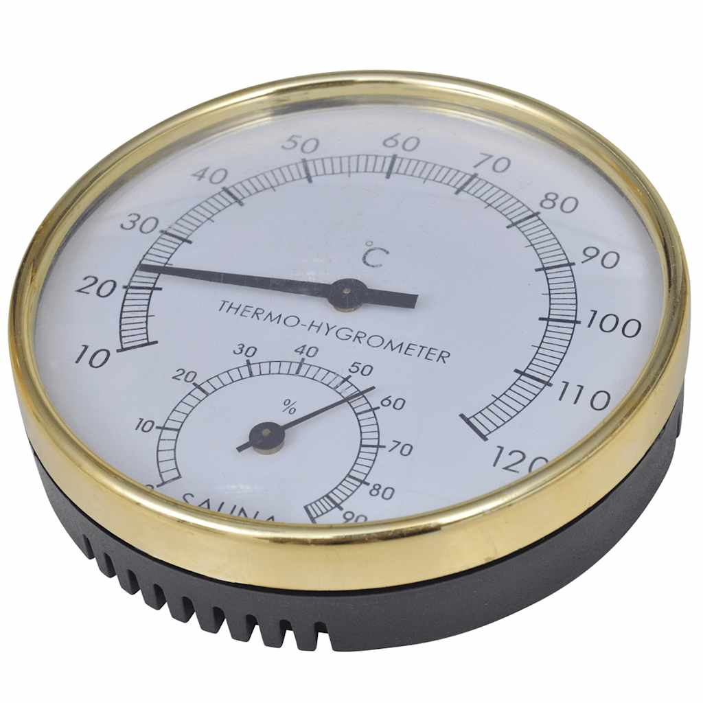 vidaXL 5Piece Sauna Accessory Bucket Spoon Hourglass Thermo-hygrometer