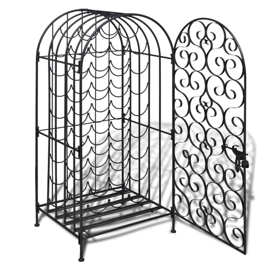 240943 vidaXL Wine Rack for 35 Bottles Metal