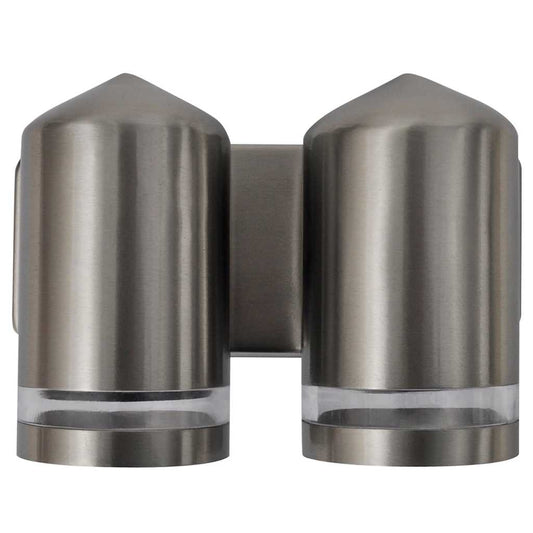vidaXL LED Wall Lamp Stainless Steel Down with Cone Head