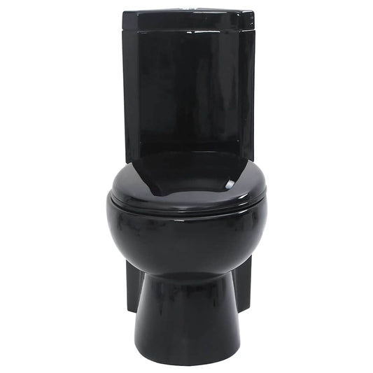 WC Ceramic Toilet Bathroom Corner Toilet Black