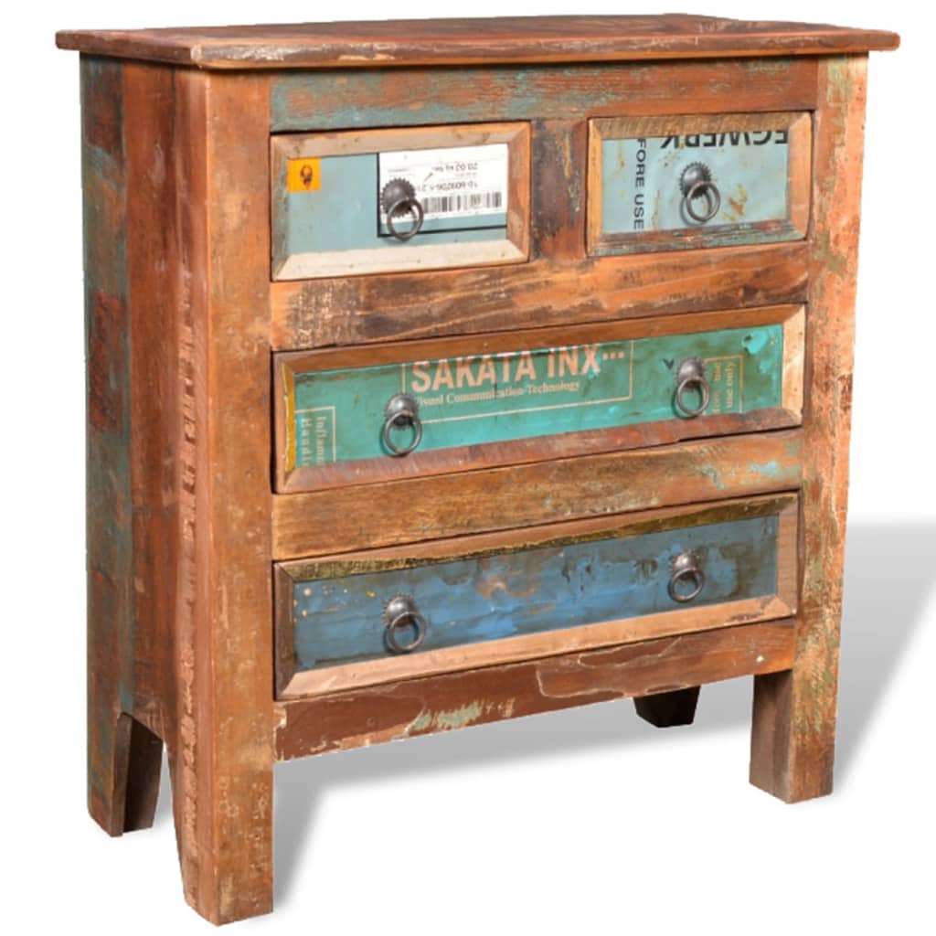 vidaXL Vintage Cabinet | Multicolour | Reclaimed solid wood | Medium | Storage
