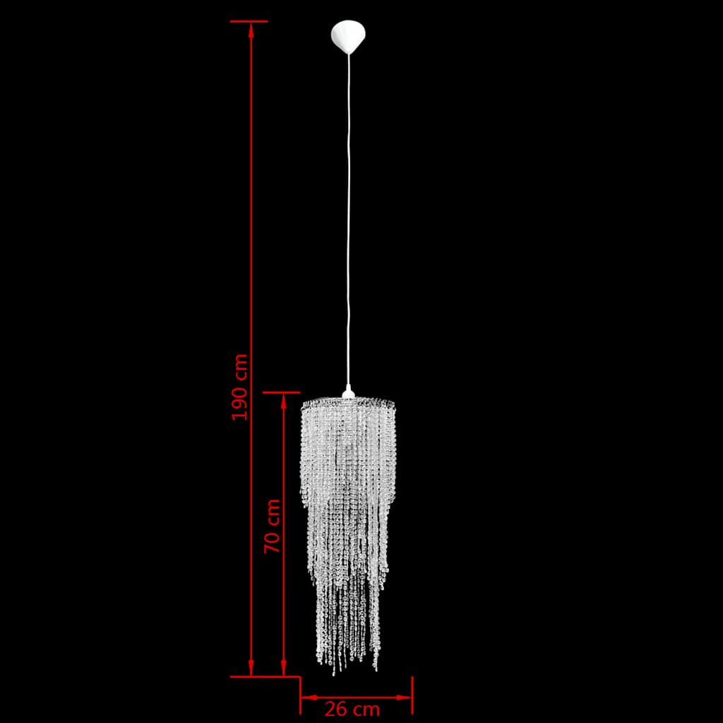 vidaXL Pendant Chandelier 26 x 70 cm