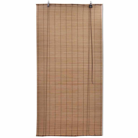 241327 Brown Bamboo Roller Blinds 100 x 160 cm