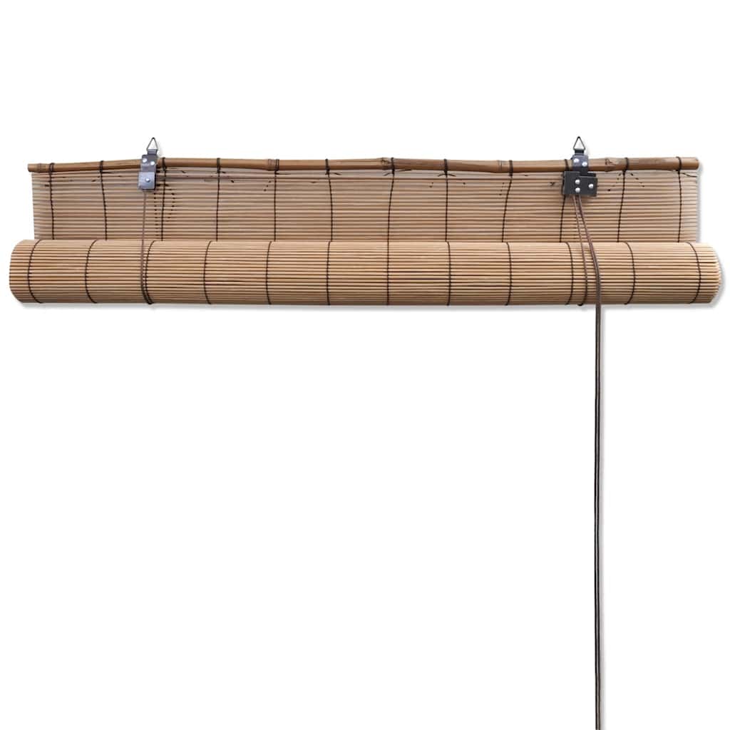 241329 Brown Bamboo Roller Blinds 120 x 220 cm