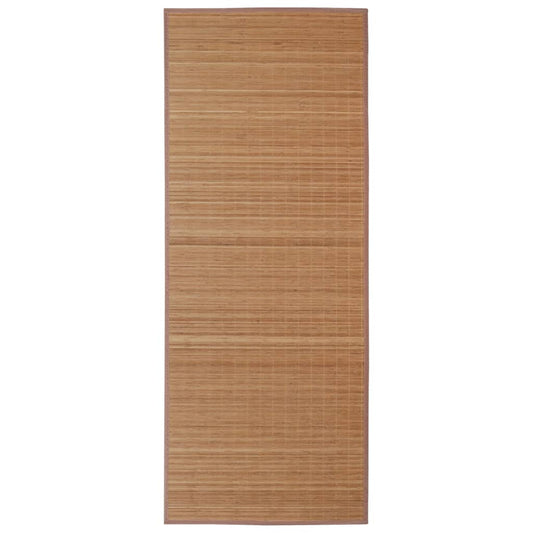 Rectangular Brown Bamboo Rug 120 x 180 cm