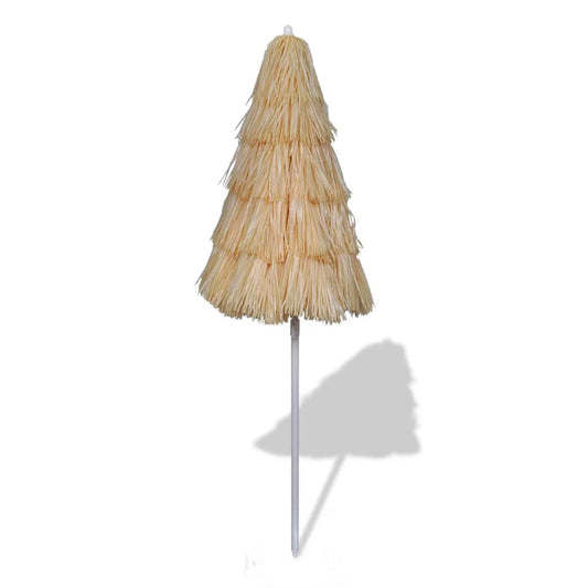vidaXL Beach Parasol | Beige | Polyester | Medium | Tiltable | Beach Parasol
