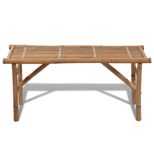 vidaXL Garden Bench | Natural Bamboo | Bamboo | Medium | Foldable