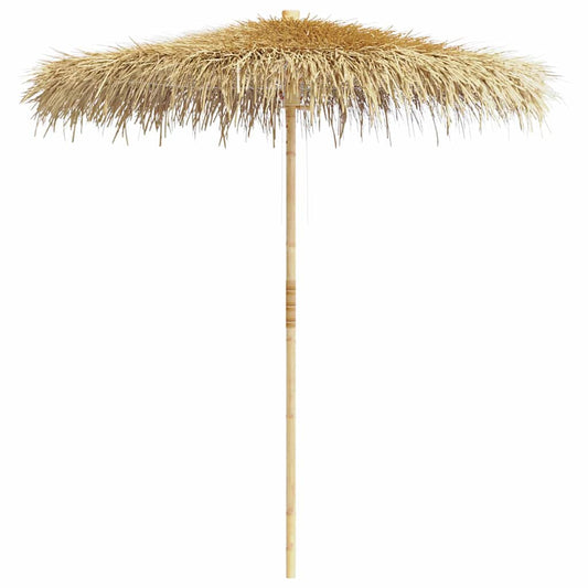 vidaXL Garden Parasol | Brown | Bamboo pole, Banana leaf roof | 270 cm diameter