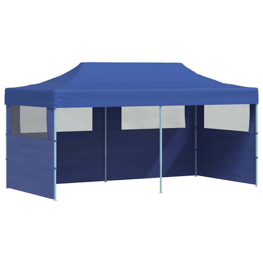 vidaXL Gazebo | Blue | Polyester, Steel | 3 x 6 m | Collapsible | Gazebo