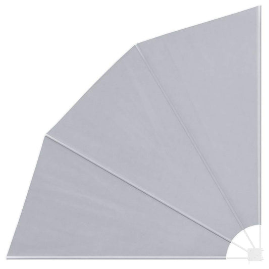 vidaXL Collapsible Balcony Side Awning Grey 210x210 cm