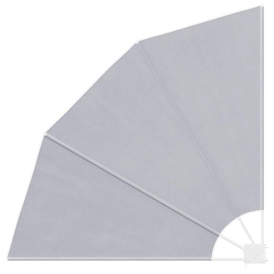 vidaXL Collapsible Balcony Side Awning Grey 140x140 cm