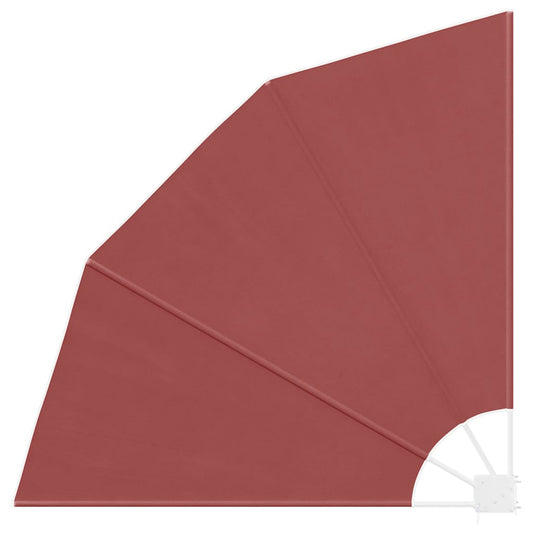 vidaXL Collapsible Balcony Side Awning Terracotta 140x140 cm