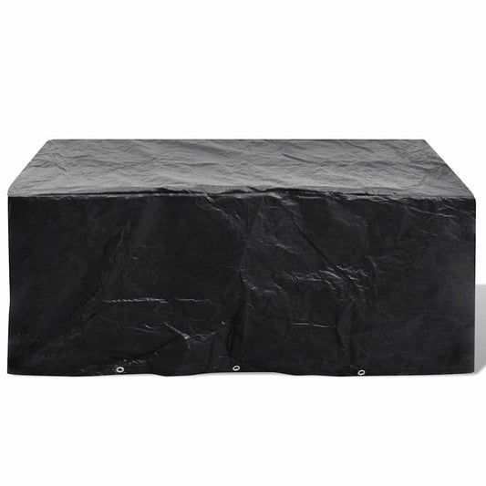vidaXL Garden Furniture Cover 6 Person Poly Rattan Set 10 Eyelets 240x140cm