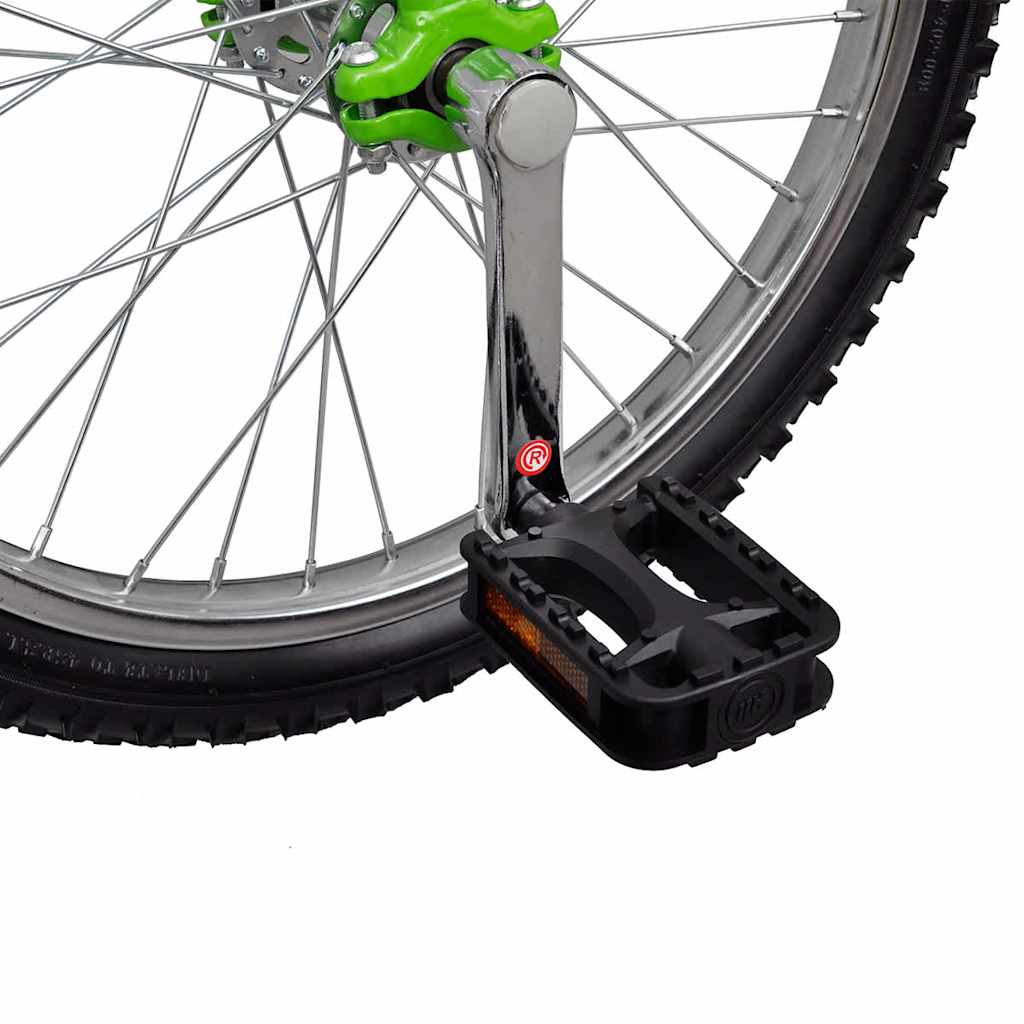 vidaXL Green Adjustable Unicycle 16 Inch