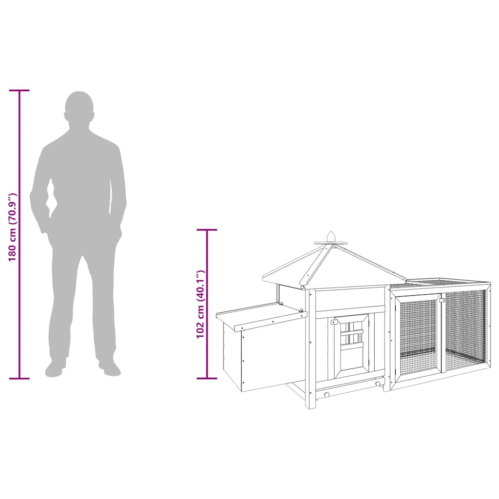 vidaXL Outdoor Chicken Coop