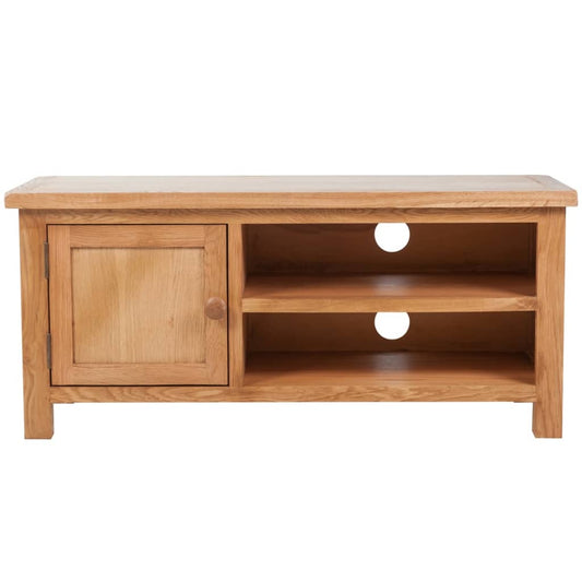 241679 vidaXL TV Cabinet 103 x 36 x 46 cm Solid Oak Wood
