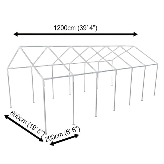 vidaXL Steel Frame for 12 x 6 m Party Tent