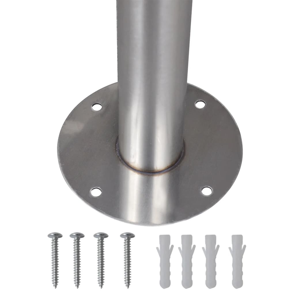 vidaXL Mailbox on Stand Stainless Steel
