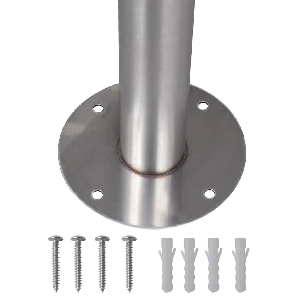 vidaXL Double Mailbox on Stand Stainless Steel