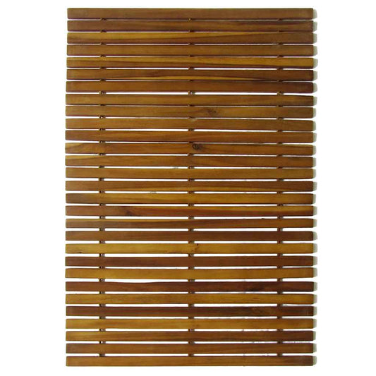 vidaXL 2 pcs Acacia Bath Mat 80 x 50 cm