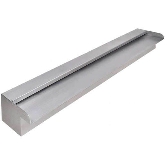 41668 Rectangular Waterfall Pool Fountain Stainless Steel 90 cm